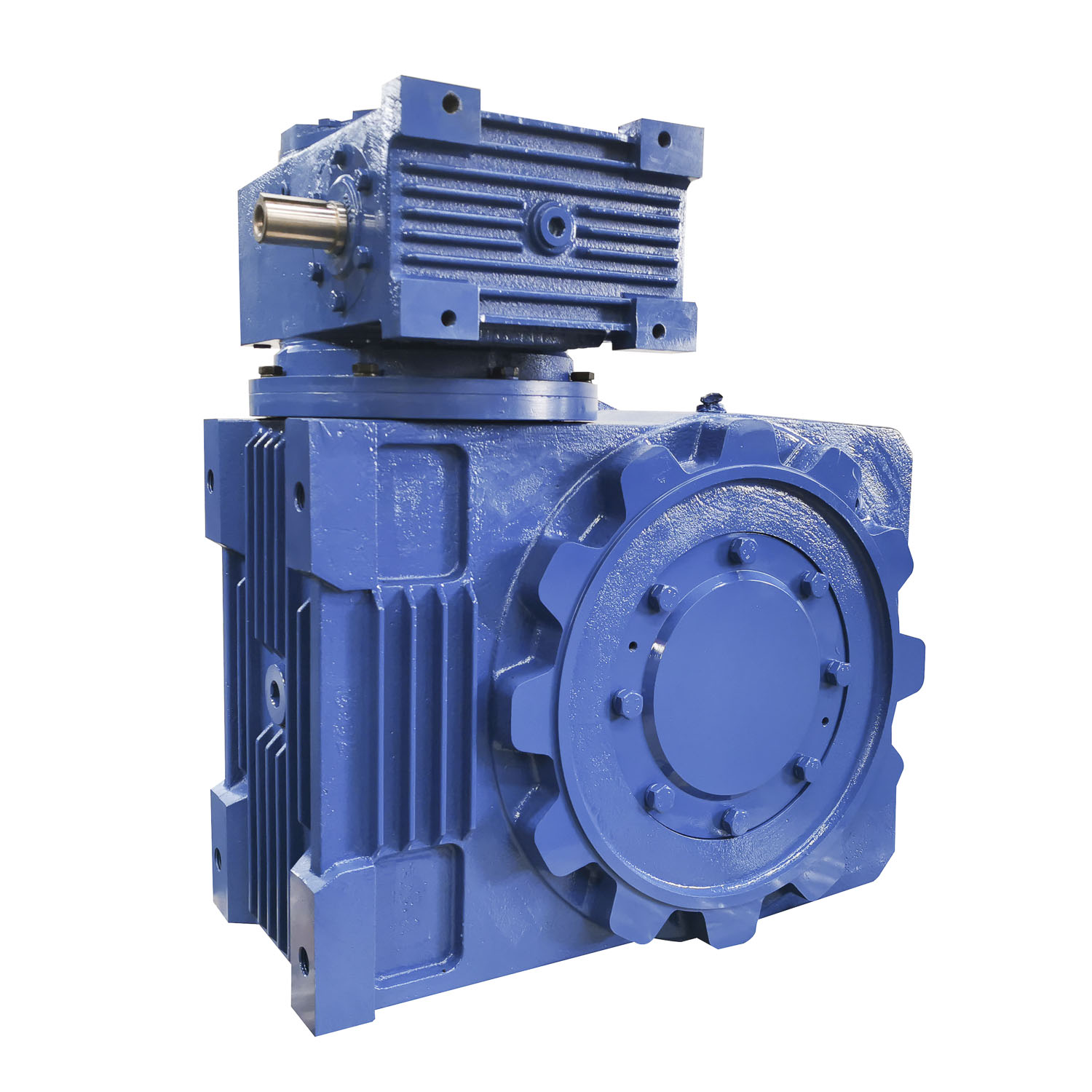 Cast iron reducer double enveloping worm gearbox